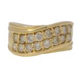 18k Gold 1.05 ct Natural VS Brilliant Diamond Ring