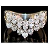 Platinum 1.00 ct Natural Brilliant Diamond Ring