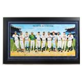 Multi Autographed 500 Home Run Club Framed Poster