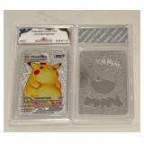 Pokï¿½mon Silver Foil Custom Pikachu Card