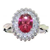 Oval 1.50 ct Ruby & Diamond Ring