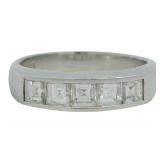 Platinum 1.00 ct Natural Brilliant VS Diamond Ring