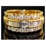 18kt Gold 1.50 ct Natural VVS Diamond Ring