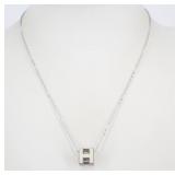Hermes Curage Ash Silver Necklace