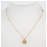 Christian Dior CD Logo Necklace