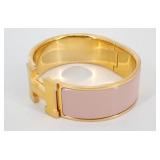 Hermes Clic-Clac H Pink  Bracelet