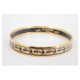 Hermes Anchor Motif Enamel PM Bangle