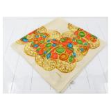 Chanel Vintage Classic Large Scarf 100% Silk