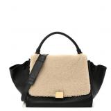Celine Shearling Trapeze Bag