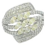 Platinum 1.50 ct Natural Brilliant Diamond Ring