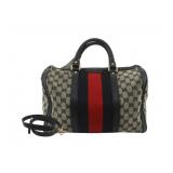 Gucci GG Canvas Sherry Line 2WAY Boston Bag