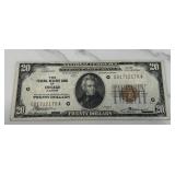 1929 $20 Federal Reserve Bank Note