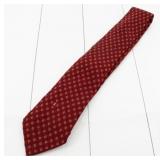 Chanel Red Floral Motif Tie