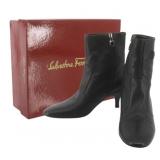 Ferragamo Gancino Short Boots Size 5 1/2