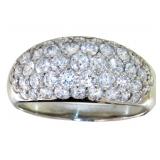 Platinum 2.02 ct Natural Brilliant Diamond Ring