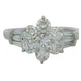 Platinum 1.02 ct Natural VS Brilliant Diamond Ring