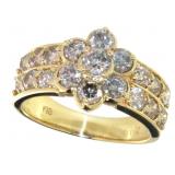 18kt Gold 2.00 ct Natural Brilliant Diamond Ring