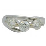 18kt White Gold 1.01 ct Natural Diamond Ring