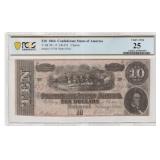 1864 $10 Confederates States Note