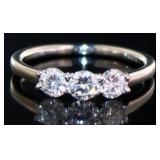 Platinum 3/4 ct Brilliant Natural VS Diamond Ring