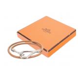 Hermes Jumbo 2-row Leather Bracelet