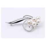 MIKIMOTO SV Pearl Brooch