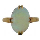 18kt Gold 2.00 ct Natural Opal Solitaire Ring