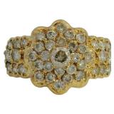 18kt Gold 1.20 ct Natural Brilliant Diamond Ring