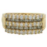 18kt Gold 1.00 ct Natural Brilliant Diamond Ring