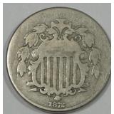 1872 Shield Nickel