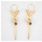Louis Vuitton Essential V Hoop Swing Earrings