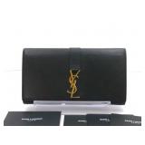 Yves Saint Laurent YSL Logo Bifold Long Wallet