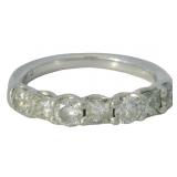 Platinum 1.20 ct Natural Brilliant Diamond Ring