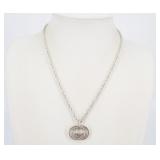 Gucci Interlocking GG Silver Necklace