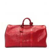 Louis Vuitton Epi Keepall 55 Boston Bag