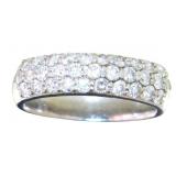 Platinum Natural 1.00 ct Brilliant Diamond Ring