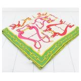 Gucci Horsebit Green Scarf 100% Silk