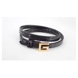Gucci Black Leather G Choker