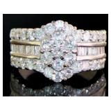 Platinum 2.00 ct Natural Brilliant Diamond Ring