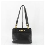 Versace Sunburst Leather Tote Bag