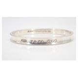 Tiffany & Co. 1837 Sterling Silver Bangle