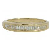 18k Gold 3/5 ct Natural Brilliant Diamond Band