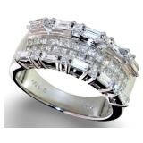 18kt White Gold 1.00 ct Natural VS Diamond Ring