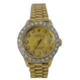 Rolex 18kt Gold Lady President 26 Watch
