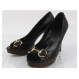 Gucci Horsebit Black Pumps Size 36 1/2