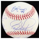 Multi Autoraphed 1990 World Series OML Baseball