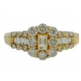 18k Gold 1.00 ct Natural VS Brilliant Diamond Ring