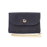 Christian Dior Navy Blue Chain Shoulder Bag