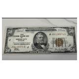 1929 $50 Federal Reserve Bank Note