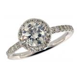 14k Gold 1.54 ct Round Brilliant Diamond Ring